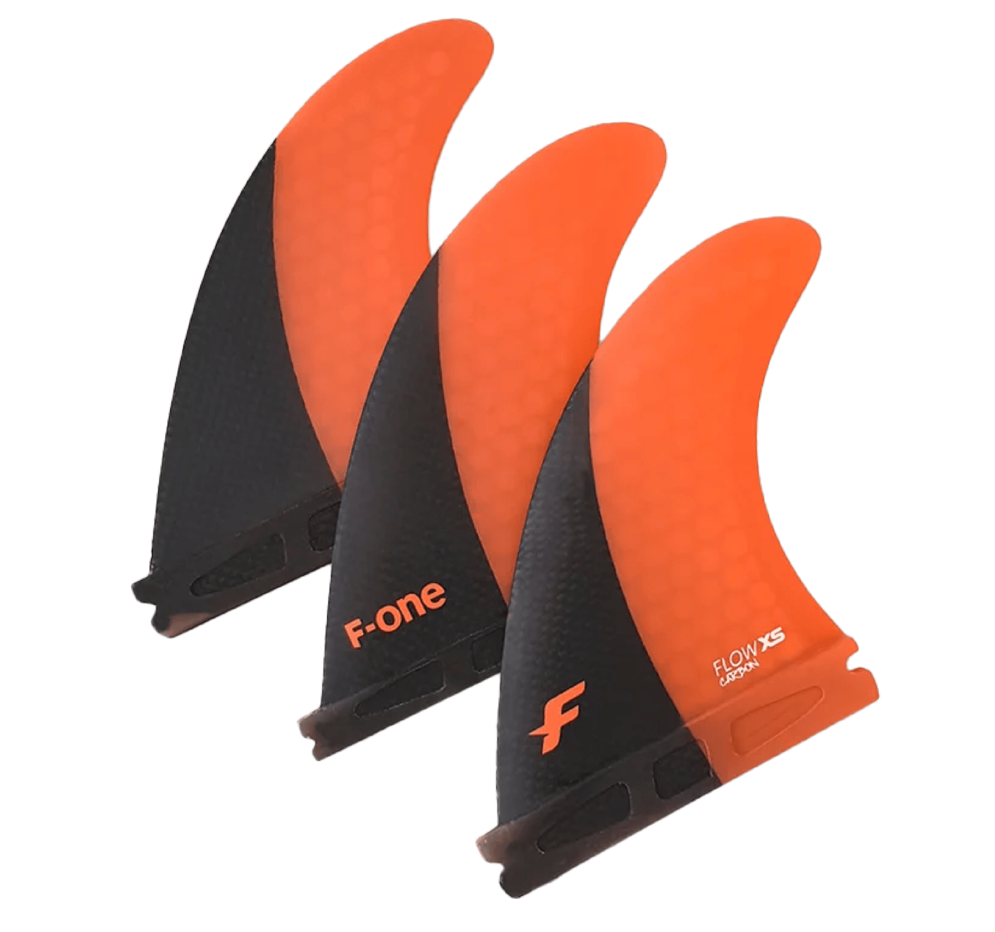 F-One Flossen Set Flow Carbon Papaya 3er Set