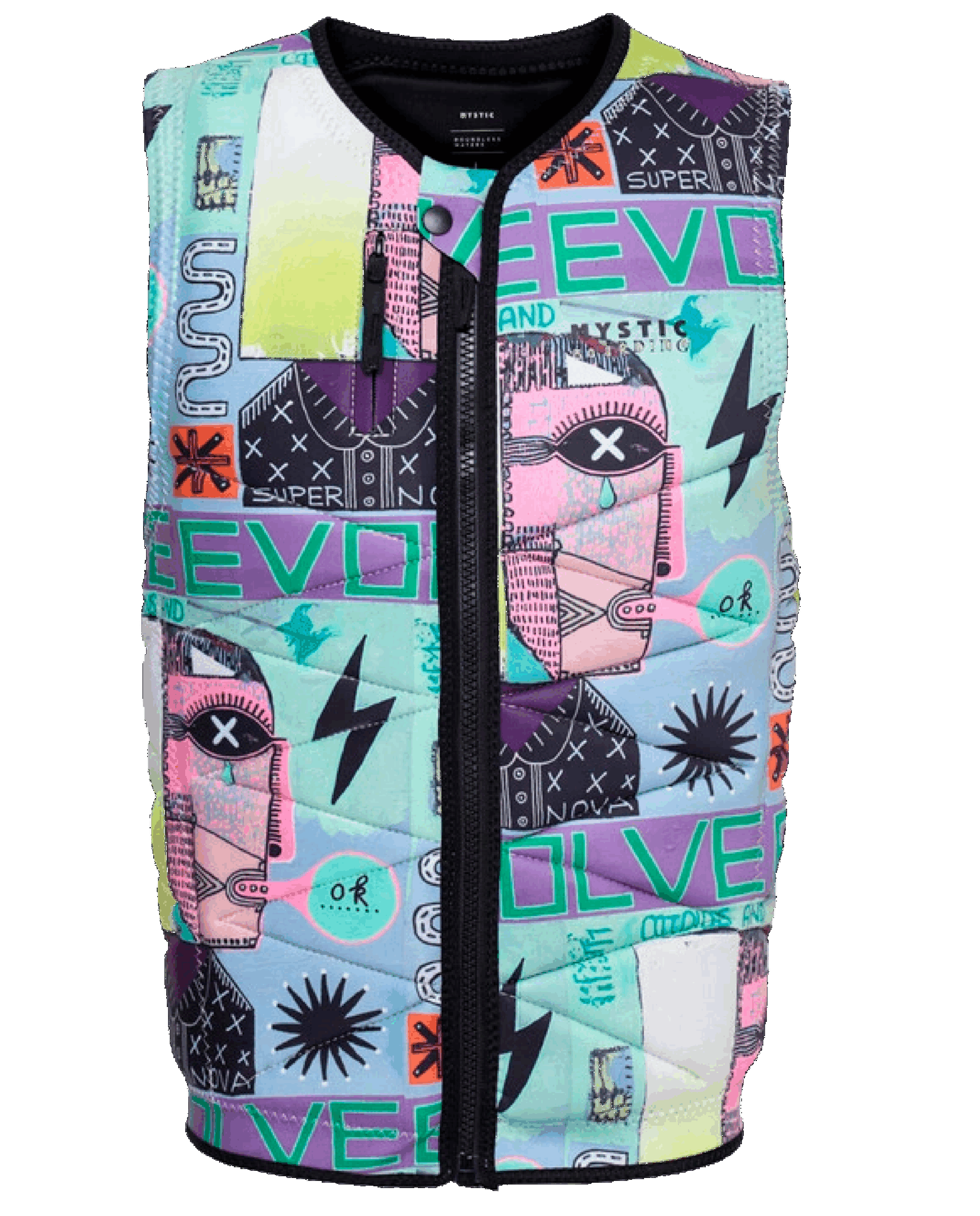 Mystic Outlaw Impact Vest Fzip Wake